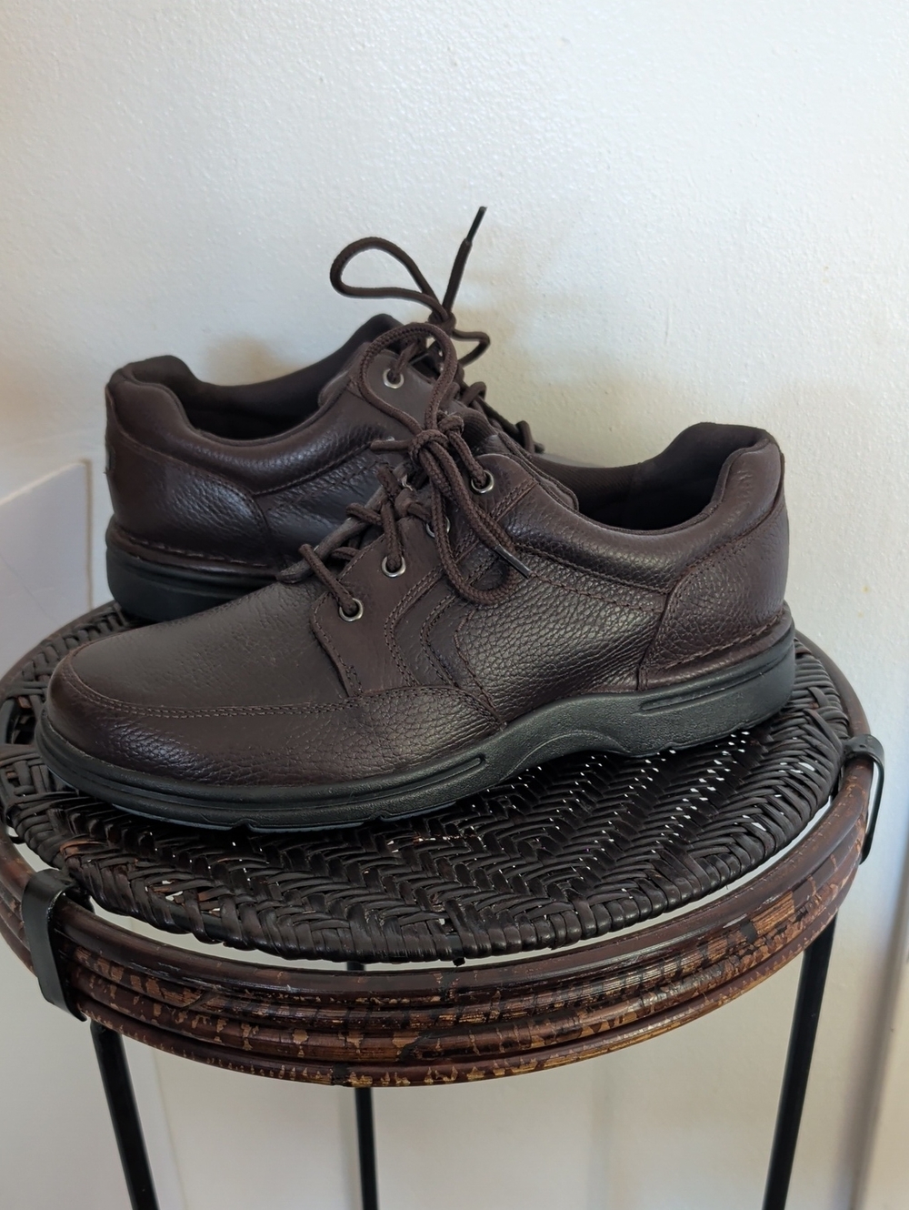 Rockport Men's Shoes Eureka Plus Brown Mudguard Oxford Size 9.5